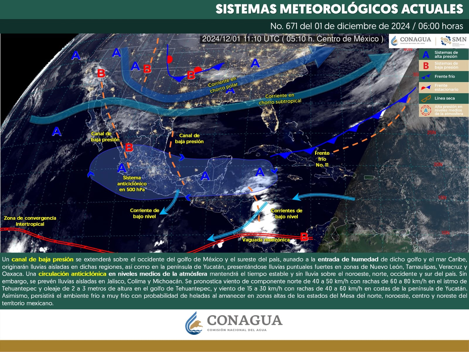 Se prevén bajas temperaturas y rachas de viento en Oaxaca este domingo