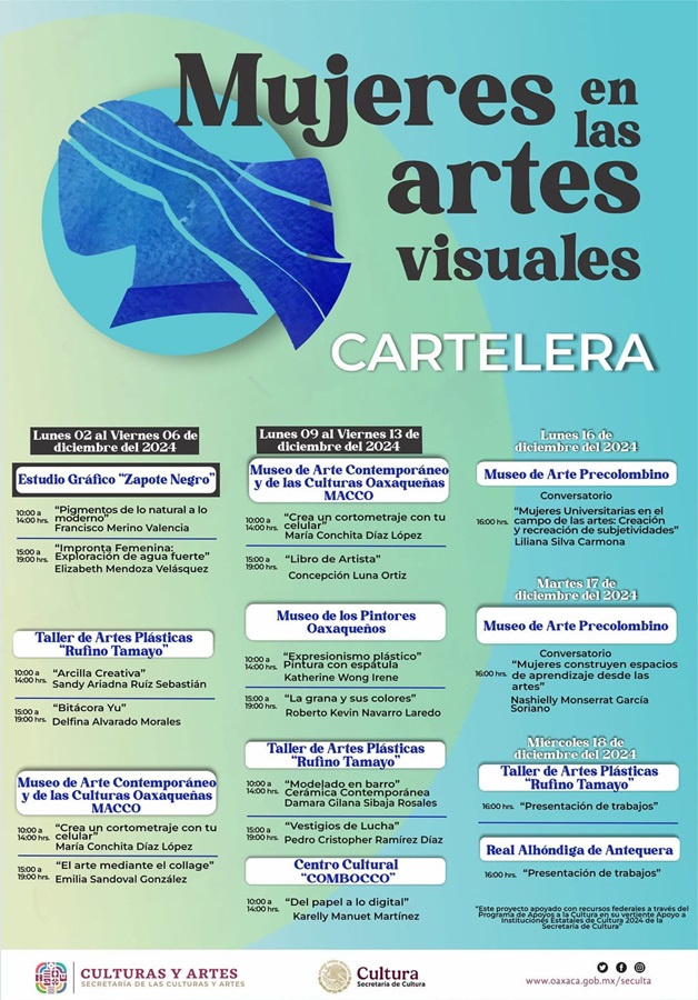 Invitan a participar en el programa “Mujeres en las artes visuales” 2024