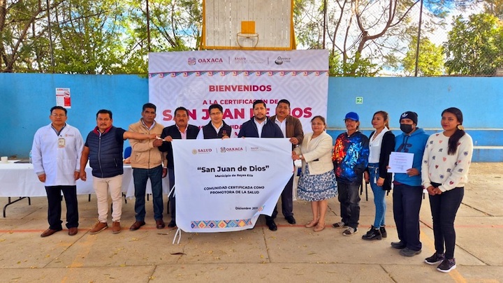 Certifica SSO Agencia Municipal de San Juan de Dios como Comunidad Saludable