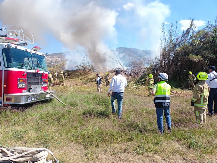 Liquidado incendio en el municipio de San Antonio de la Cal: Protección Civil