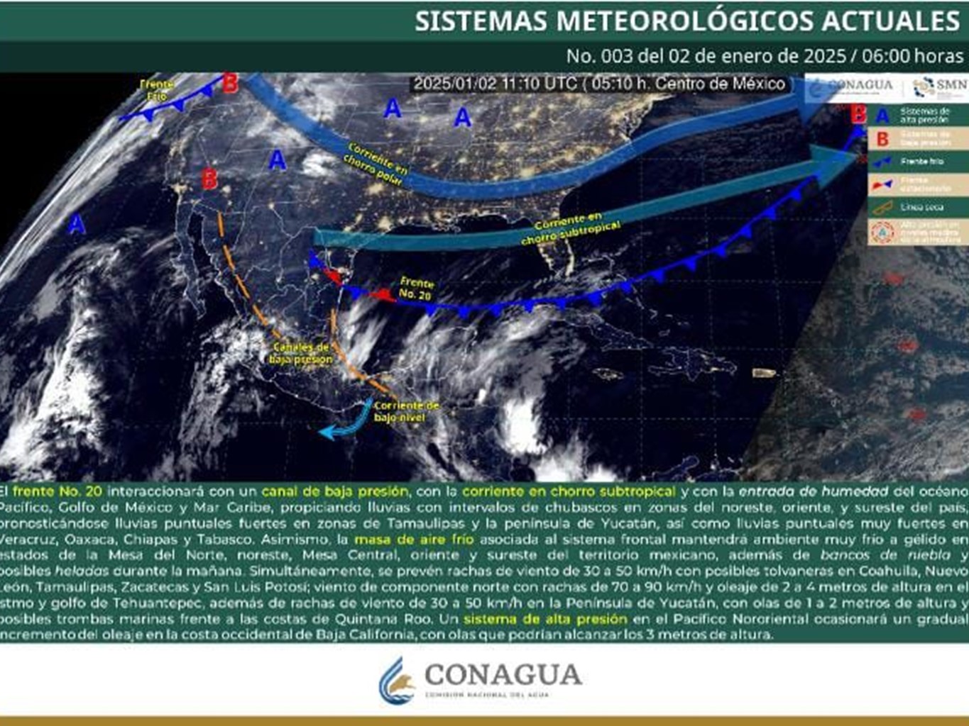 Bajas temperaturas, lluvias y chubascos aislados se prevén para este jueves en Oaxaca