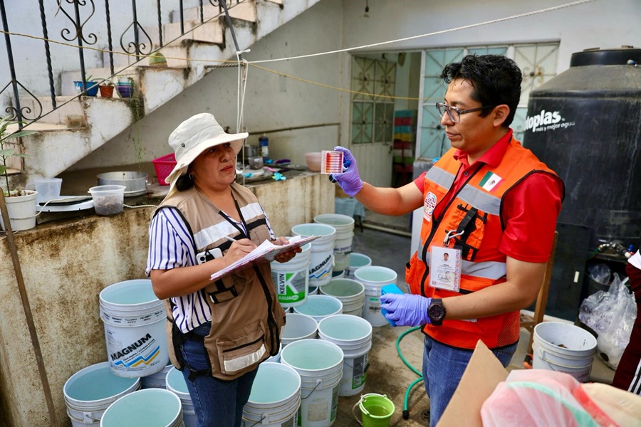 Realiza Soapa verificaciones y tomas de muestras por coloración de agua potable