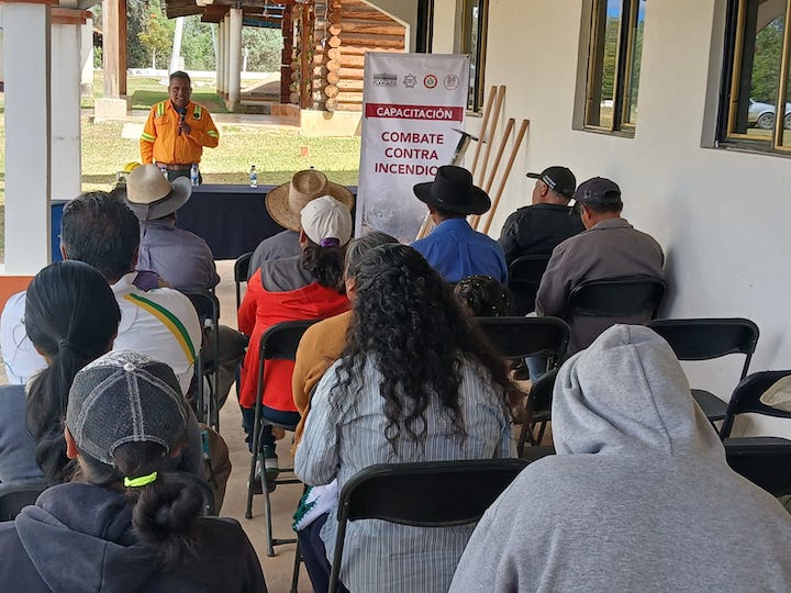 Impulsa Coesfo la prevención de incendios forestales en la Mixteca
