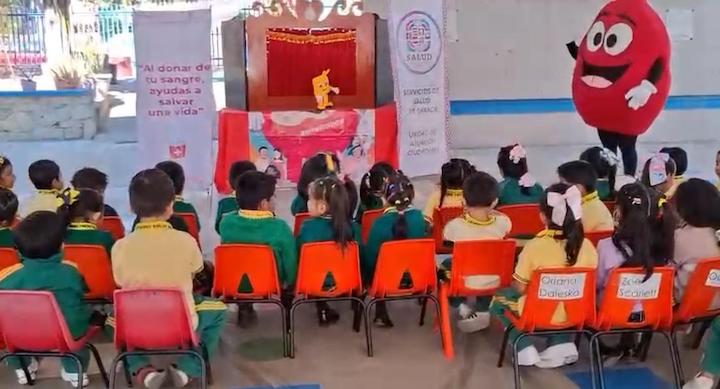 Fomenta SSO cultura de donación de sangre desde la infancia