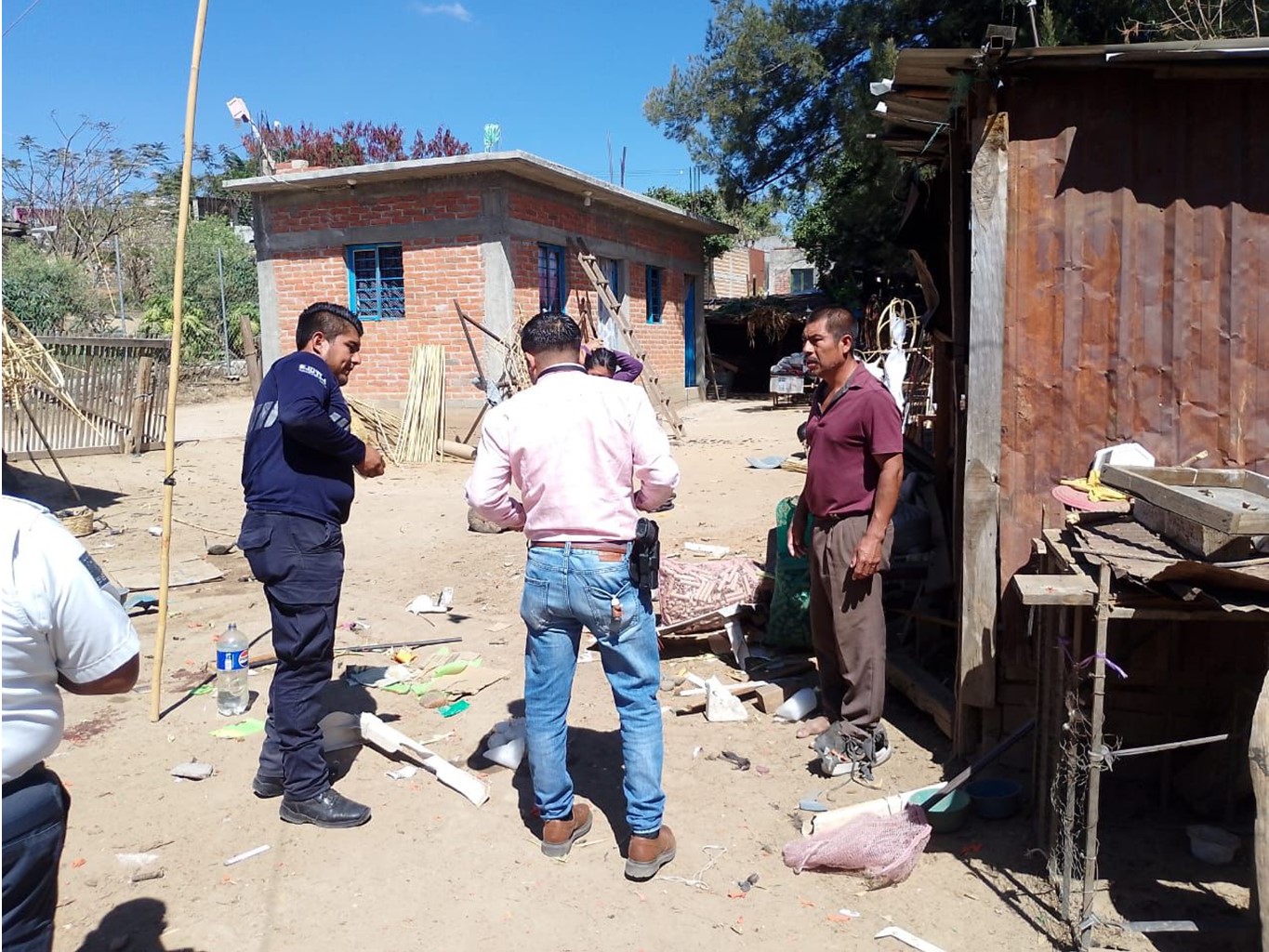 Atiende Protección Civil explosión en cohetería de Ejutla de Crespo