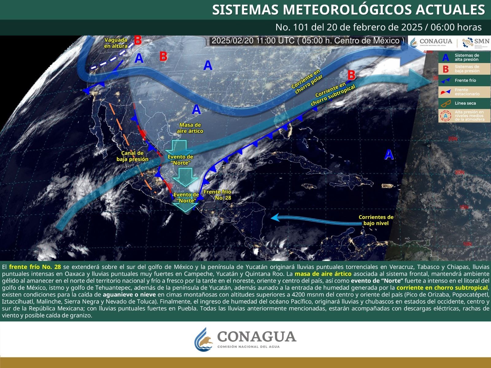 Prevén lluvias de intensidad variable en la parte norte de Oaxaca