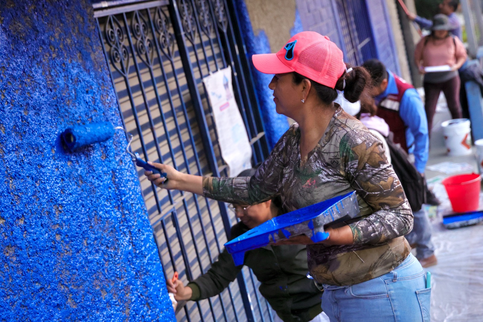 En San Juan Chapultepec, Salomón Jara lidera Mega Tequio para embellecer 400 fachadas