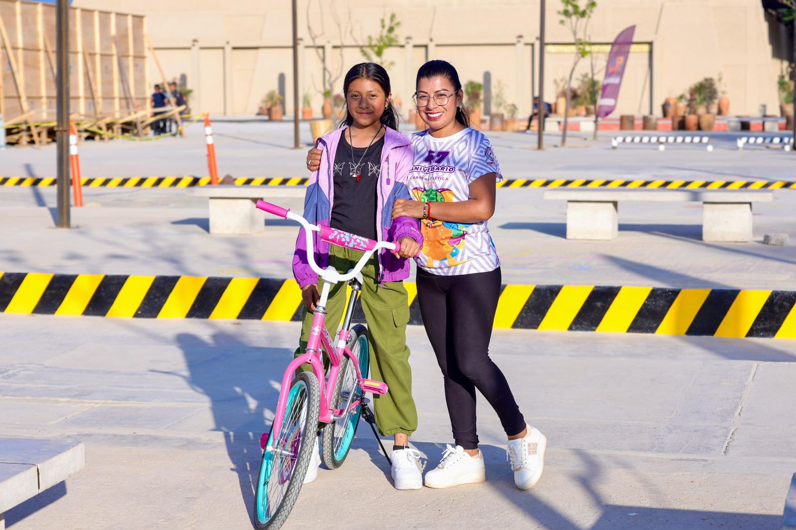 Niñas, niños y adolescentes disfrutaron de la Gran rodada “Pedalea a la Aventura” en el Parque Primavera Oaxaqueña