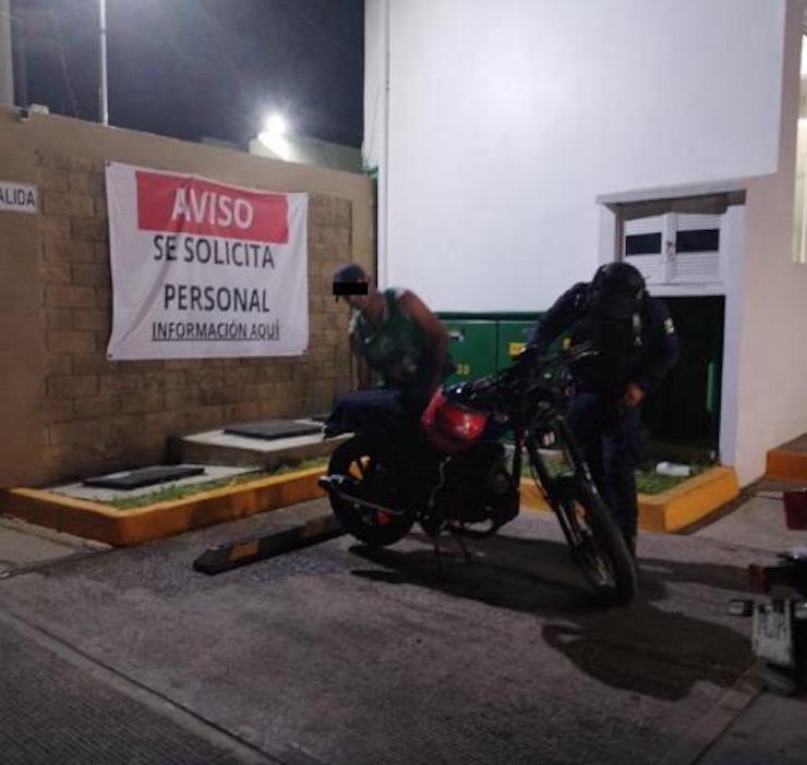 Asegura Policía Estatal motocicleta con reporte de robo