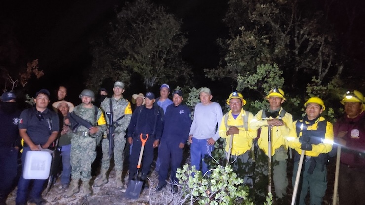 Liquida Coesfo incendio forestal en San Pablo Huitzo