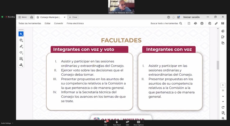 Capacita Semovi a 223 autoridades para la instalación de Consejos Municipales de Movilidad