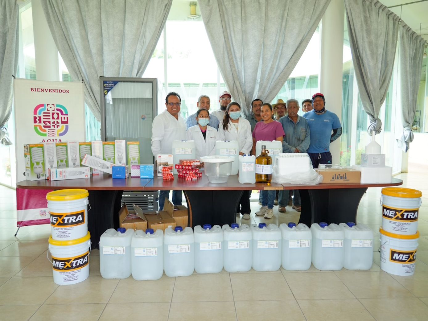 Realiza Ceabien suministro de insumos para la PTAR en La Raya