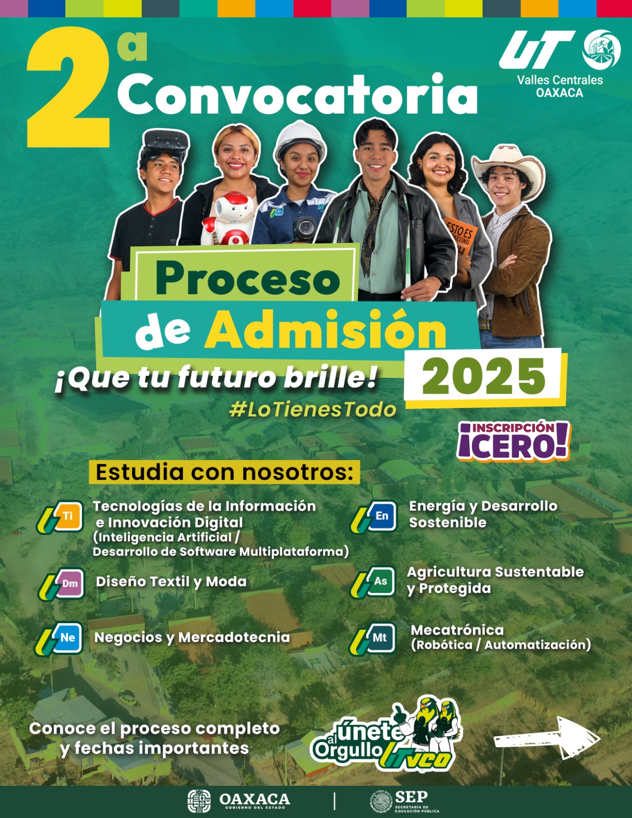 Abre UTVCO segundo periodo de admisión 2025