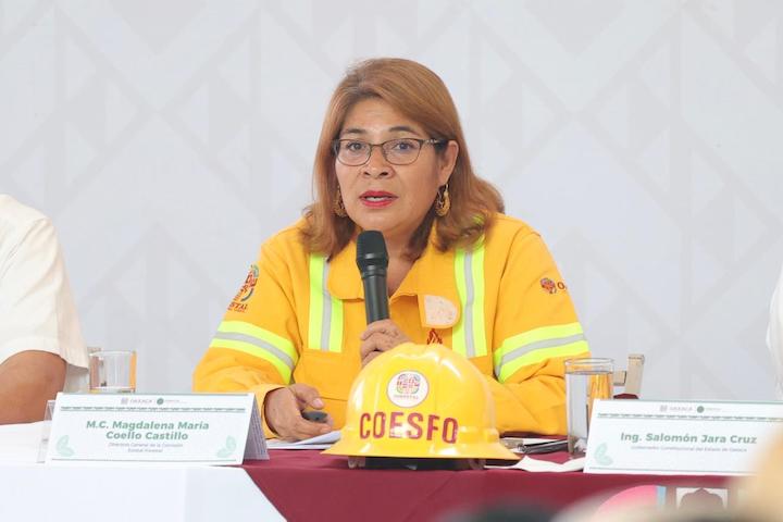 Coordina Gobierno de Oaxaca prevención de incendios forestales en la Sierra de Flores Magón