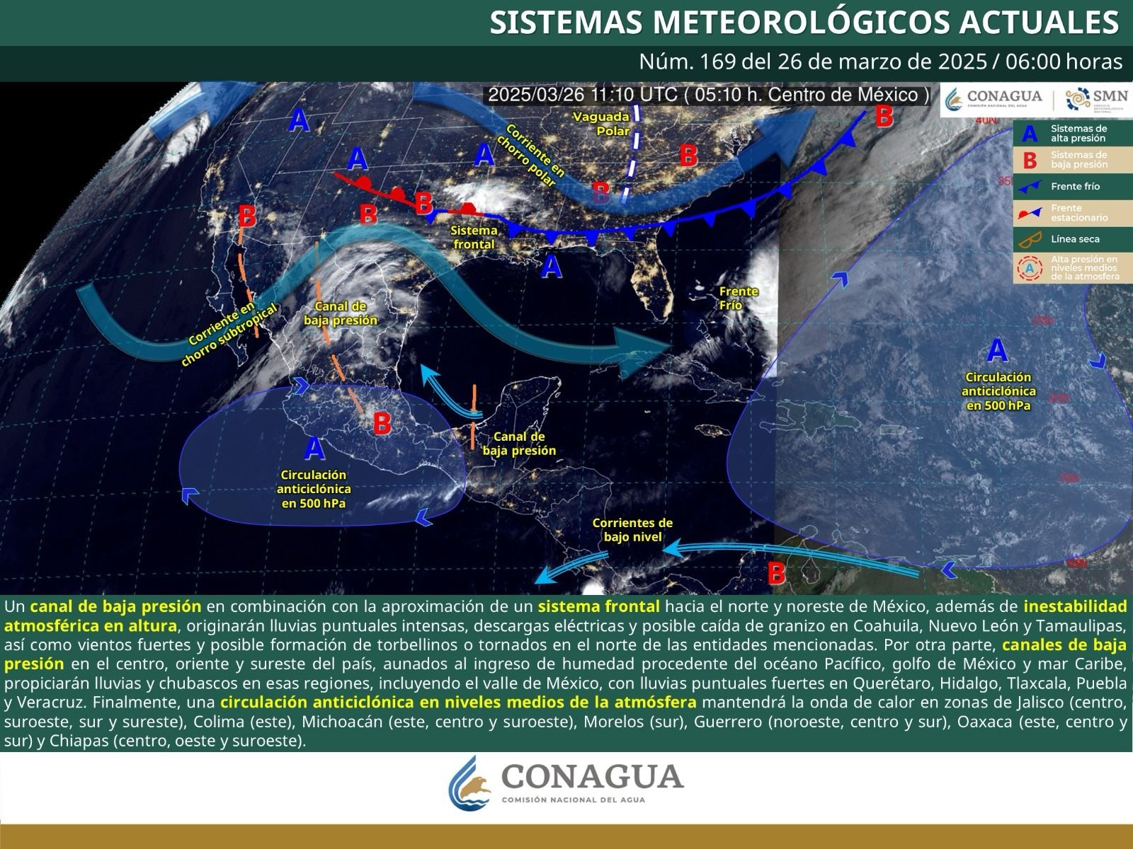 Lluvias y tormentas eléctricas para este miércoles en algunas regiones de Oaxaca