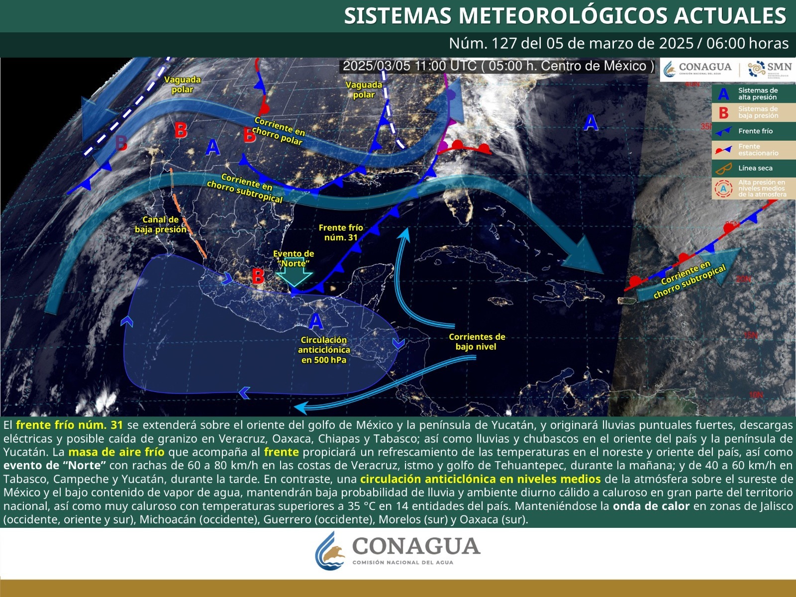 Prevén lluvias aisladas con tormentas puntuales en la mitad norte de Oaxaca