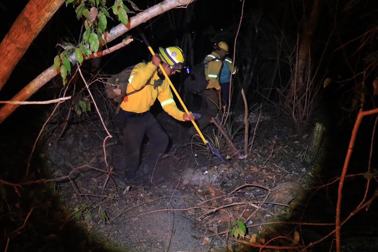 Atiende Gobierno de Oaxaca incendio forestal en San Pedro Pochutla y en los límites de Sola de Vega con San Vicente Coatlán