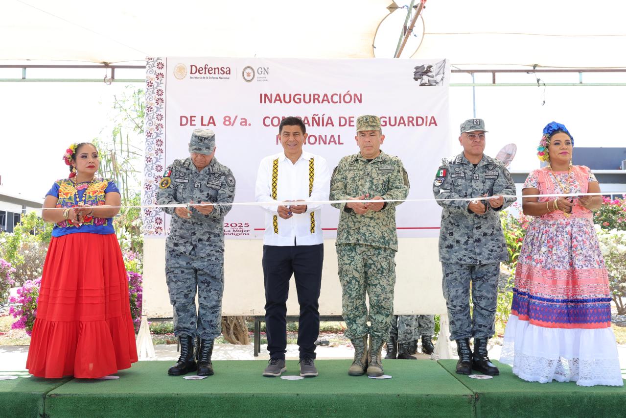 Impulsa Gobernador de Oaxaca seguridad y prosperidad del Istmo, con inauguración de cuartel de la Guardia Nacional