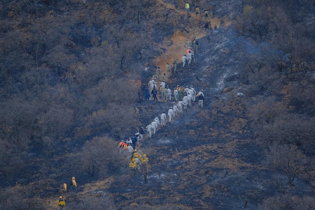 Agradece Gobierno de Oaxaca apoyo de Defensa en combate de incendio en Tomaltepec