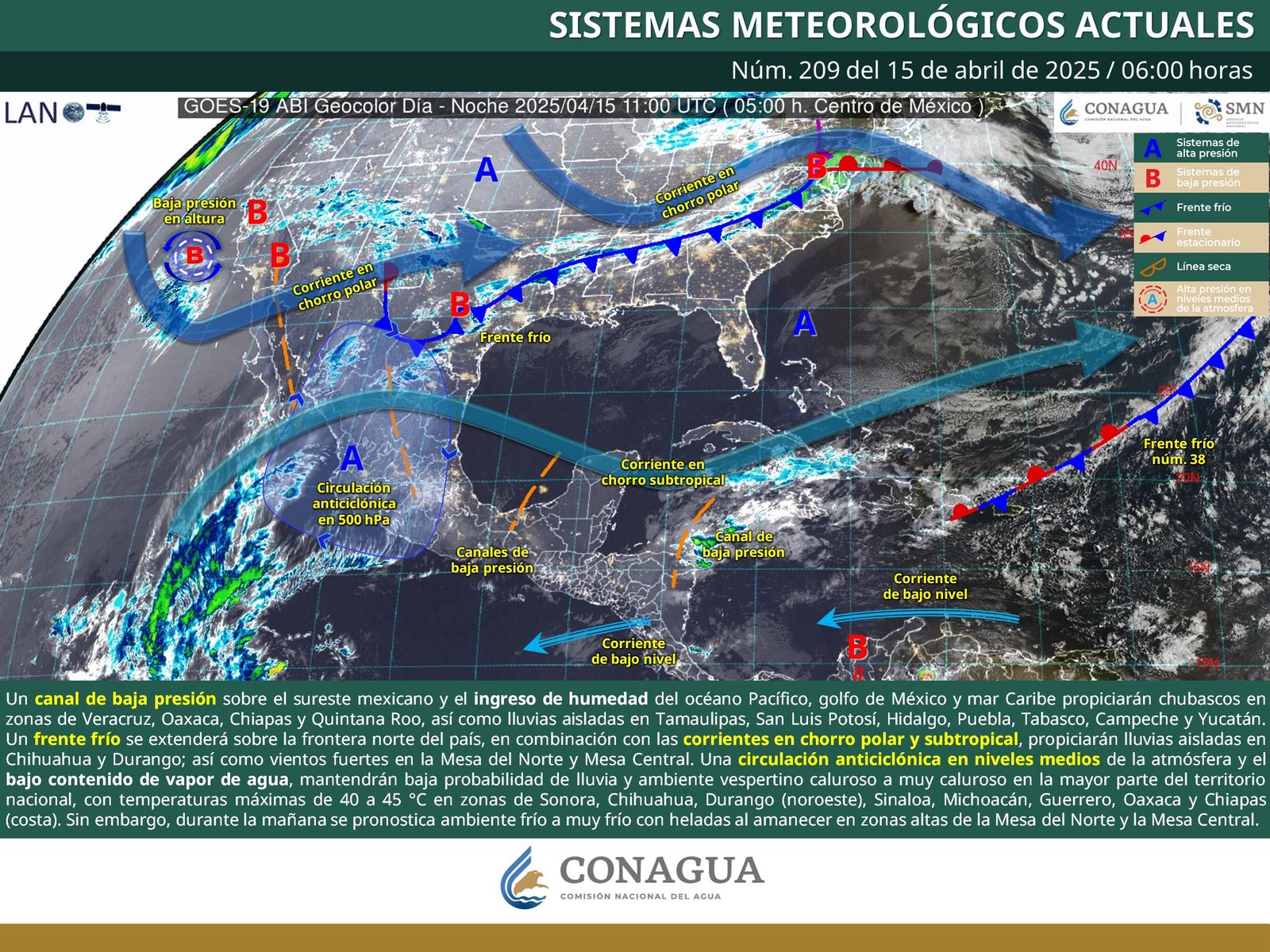 Se espera estabilidad de temperaturas en gran parte del territorio oaxaqueño