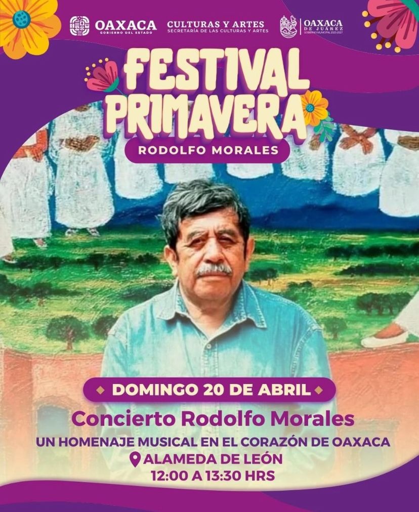Invita Seculta al arranque del Festival Primavera “Rodolfo Morales”