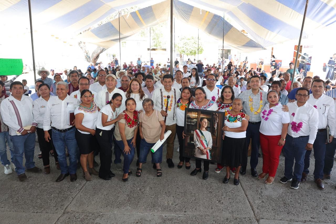Respalda Gobernador de Oaxaca el bienestar de San Andrés Dinicuiti con más de 12 mdp en diversas acciones