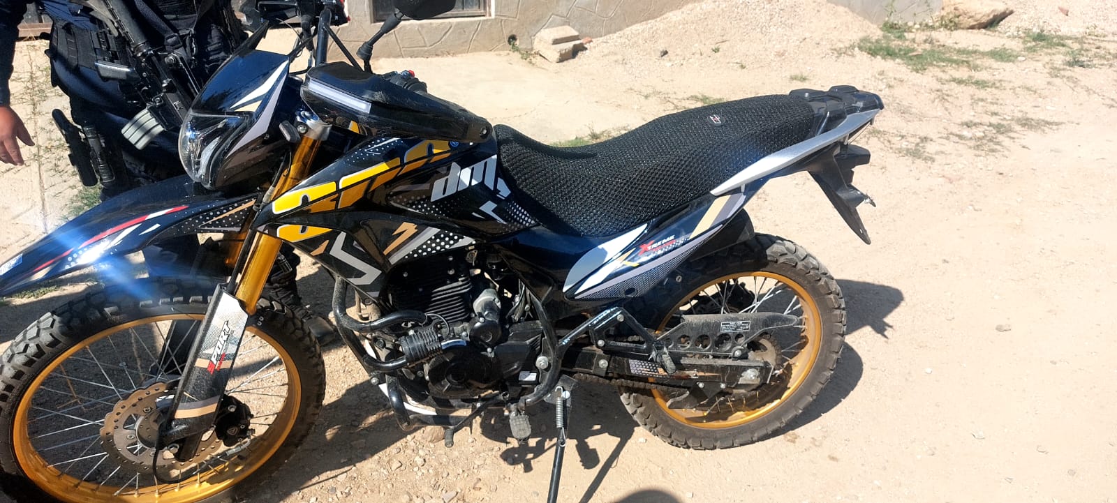 Asegura Policía Estatal motocicleta con reporte de robo