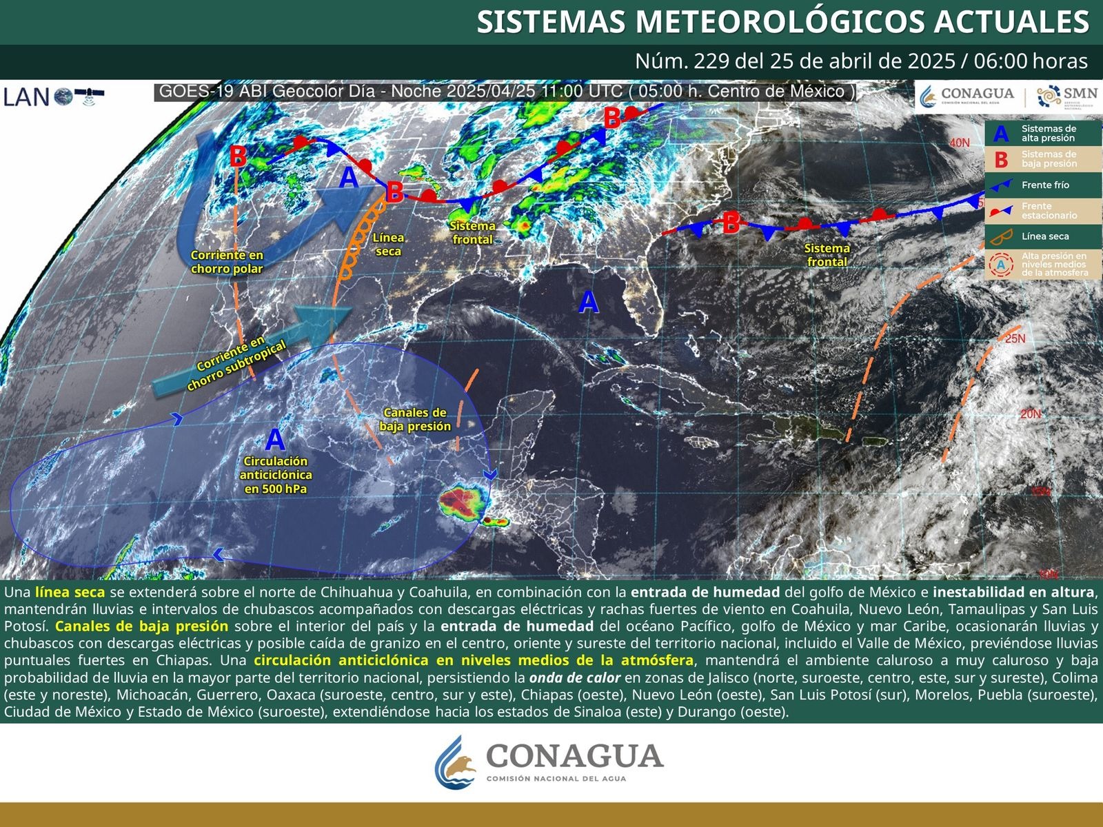Persistirá ola de calor, lluvia y llovizna en el estado