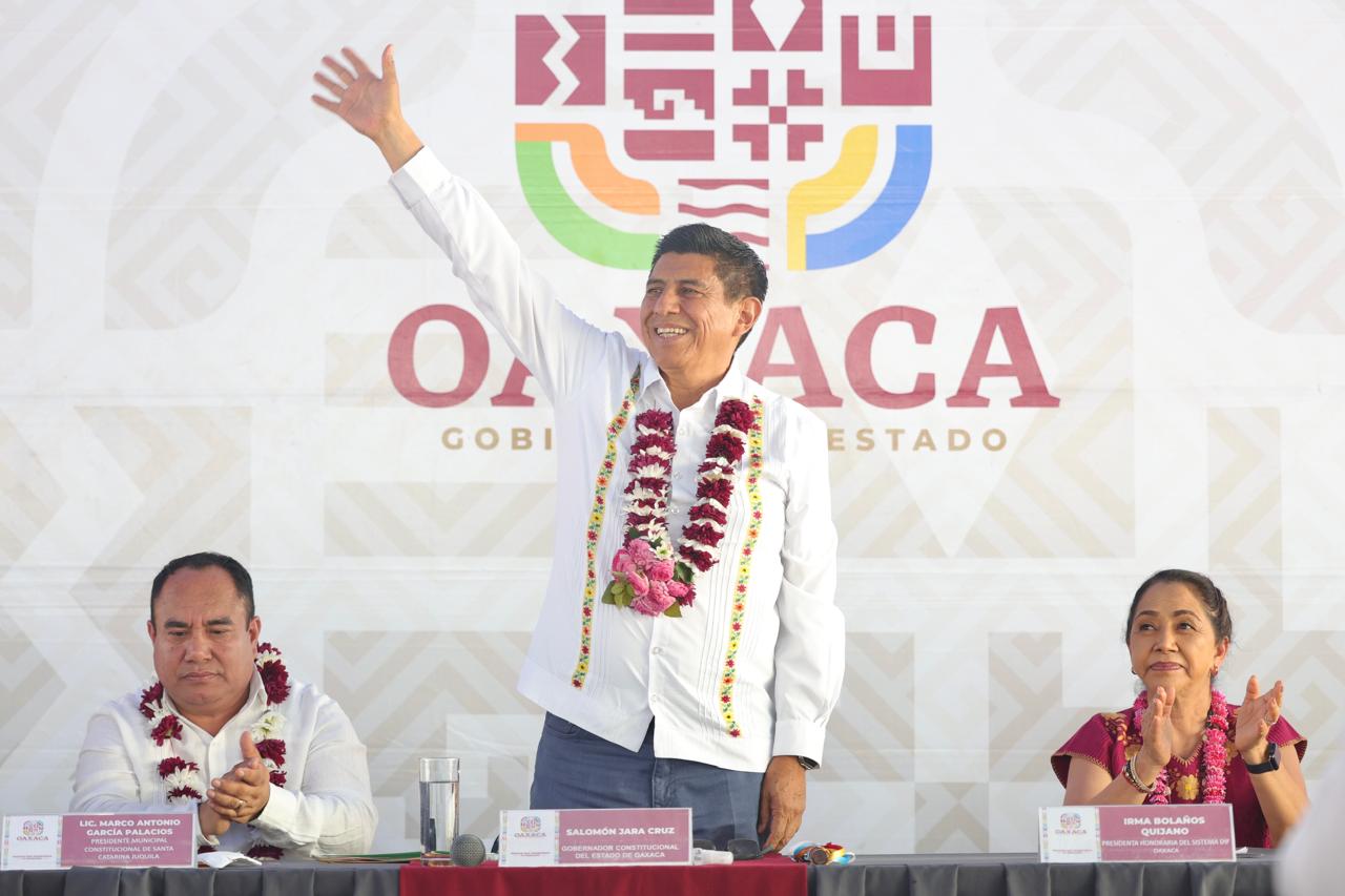 Anuncia Salomón Jara inversión por 42 mdp para el progreso y bienestar de Santa Catarina Juquila