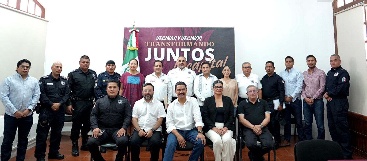 Fortalecen Gobierno del Estado, FGEO y Ayuntamiento de Oaxaca estrategia de seguridad en la capital