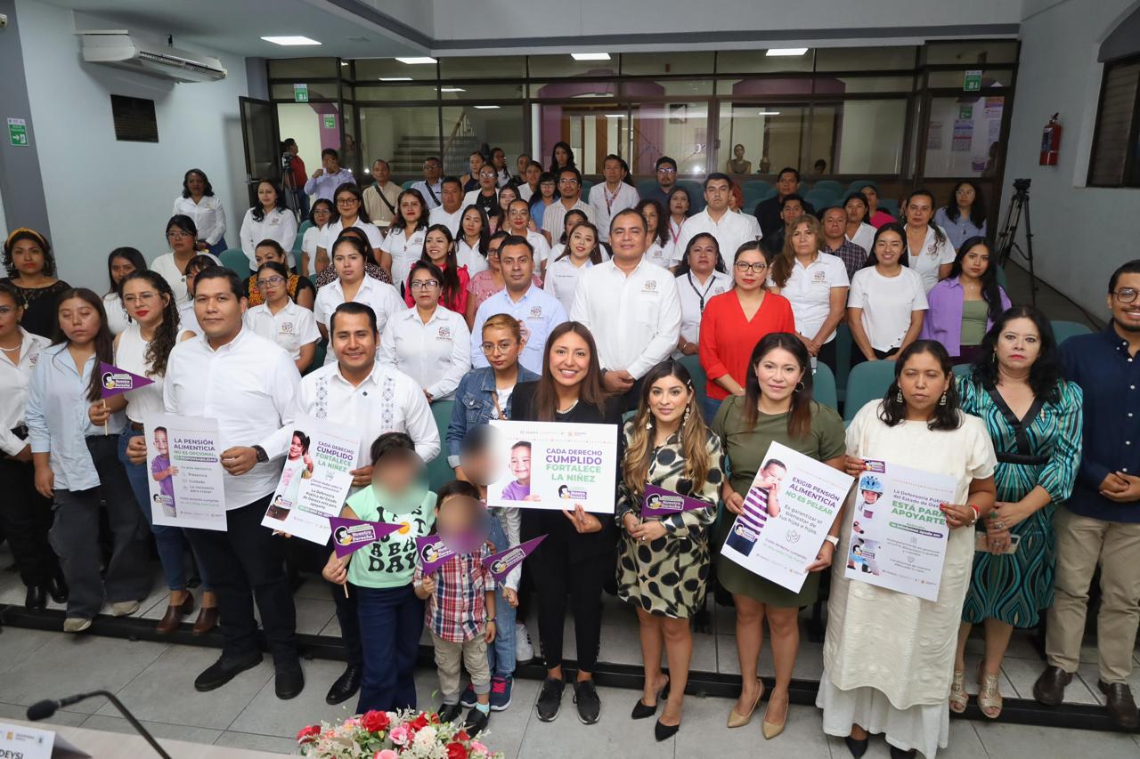 Presenta Gobierno de Oaxaca campaña “La Pensión Alimenticia es Nuestro Derecho”