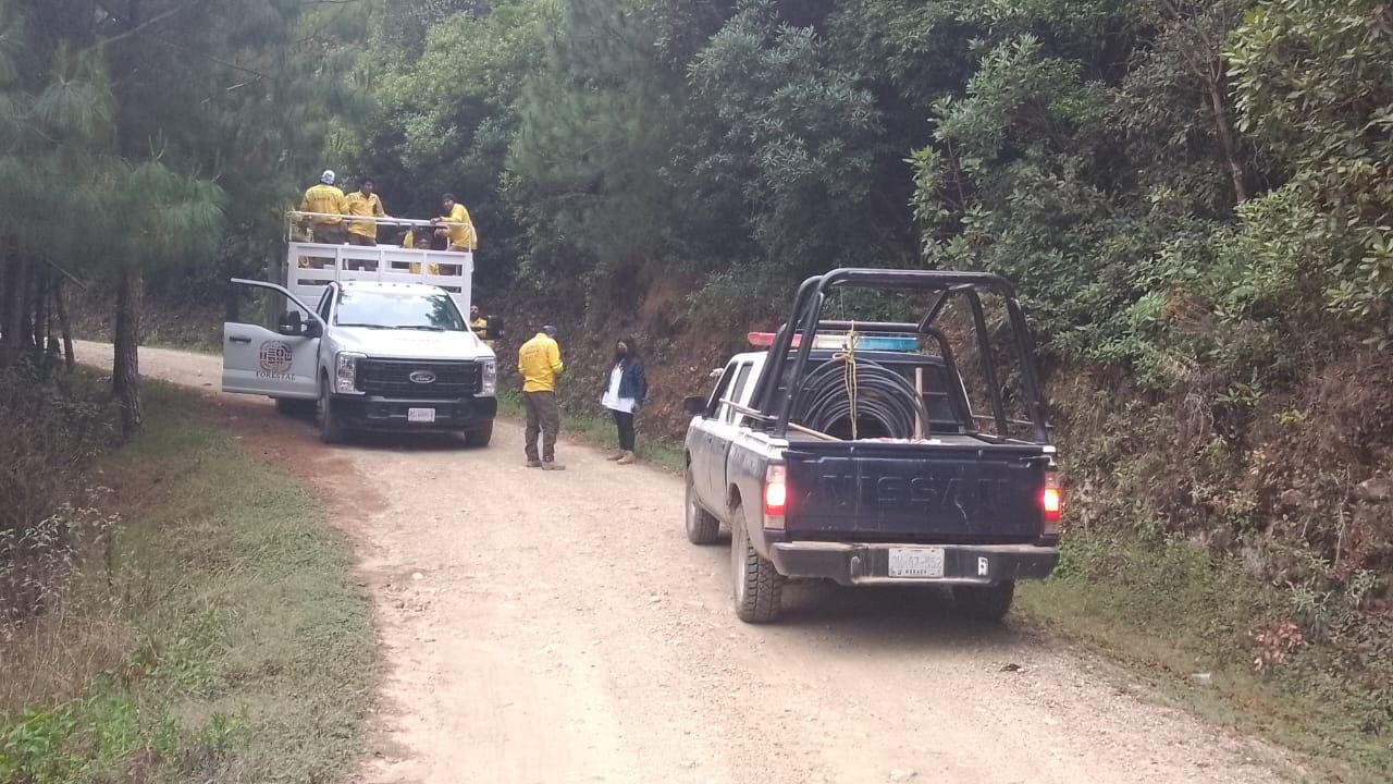 Liquida Coesfo incendio forestal en Tamazulápam del Espíritu Santo