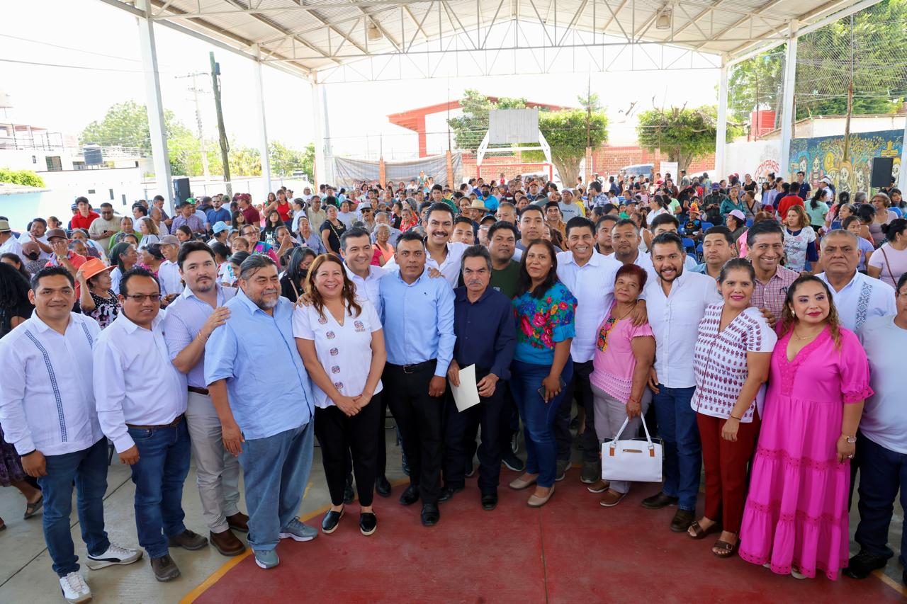 Llega Primavera Oaxaqueña a la agencia de Donají con construcciones en escuelas y espacios públicos