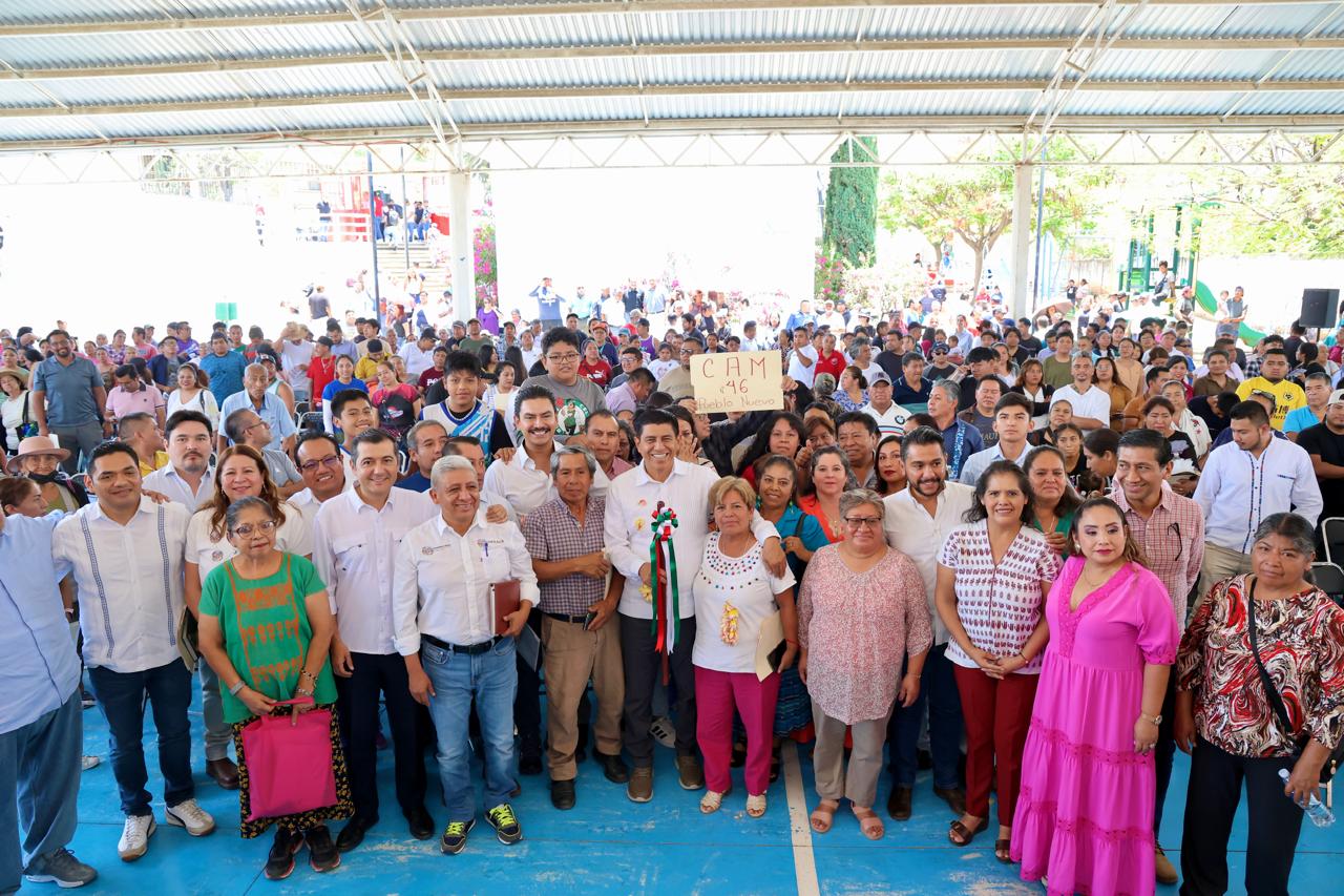 Atiende Gobierno de Oaxaca necesidades de infraestructura en la agencia Pueblo Nuevo