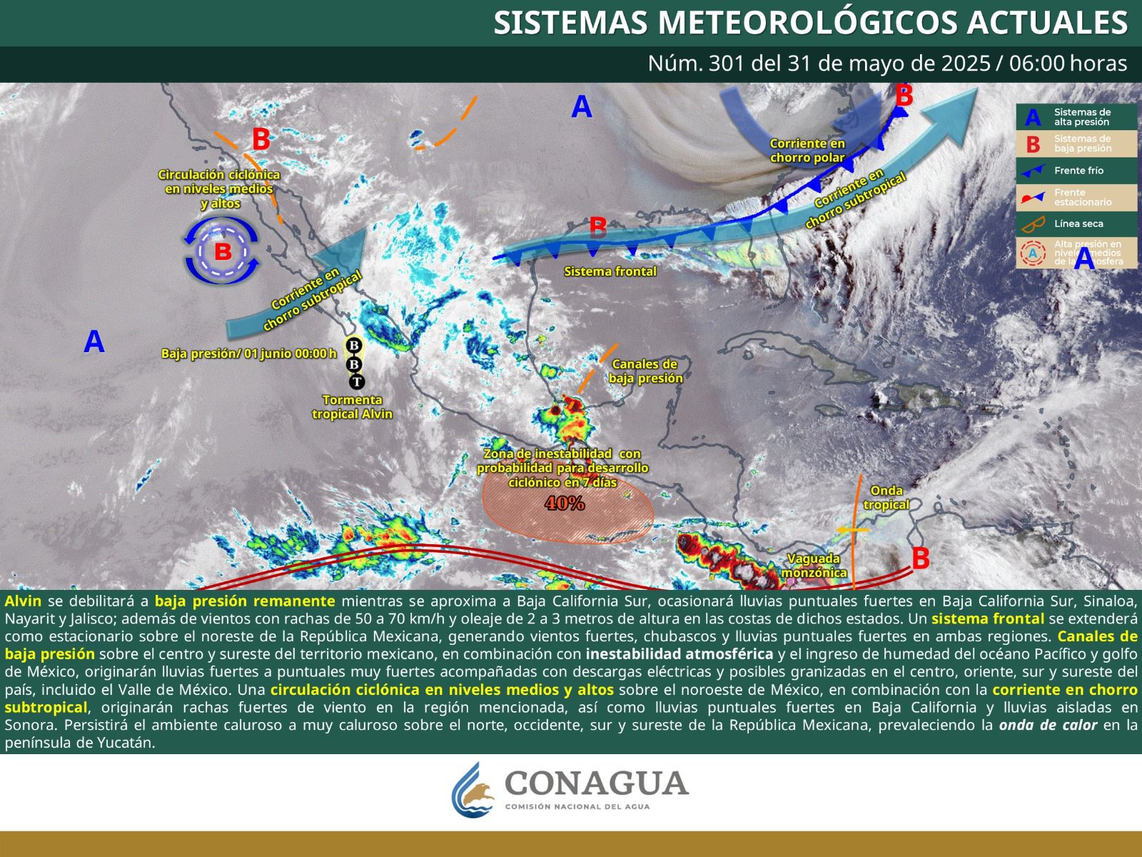 Inestabilidad atmosférica continuará afectando gran parte del estado este sábado
