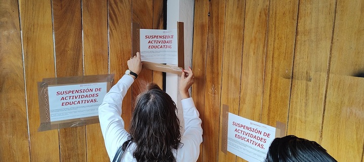Realiza IEEPO suspensión del Colegio Francoise Dolto; brinda apoyo a madres y padres de familia