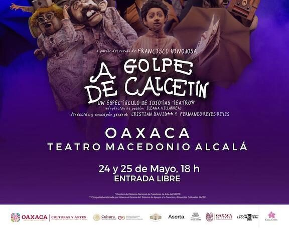 Invita Seculta a funciones gratuitas de la obra de teatro “A golpe de calcetín”