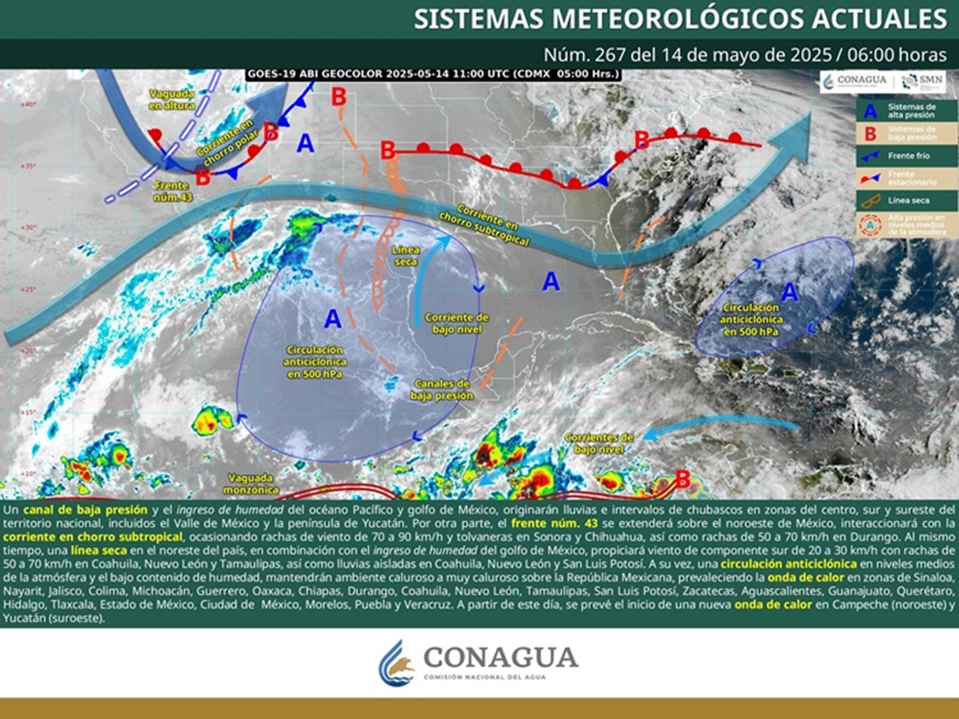   Se prevé clima estable en gran parte de Oaxaca para este miércoles