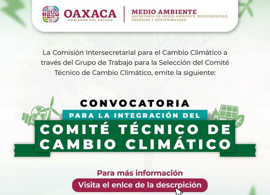 Convoca Gobierno del Estado a integrar el Comité Técnico de Cambio Climático