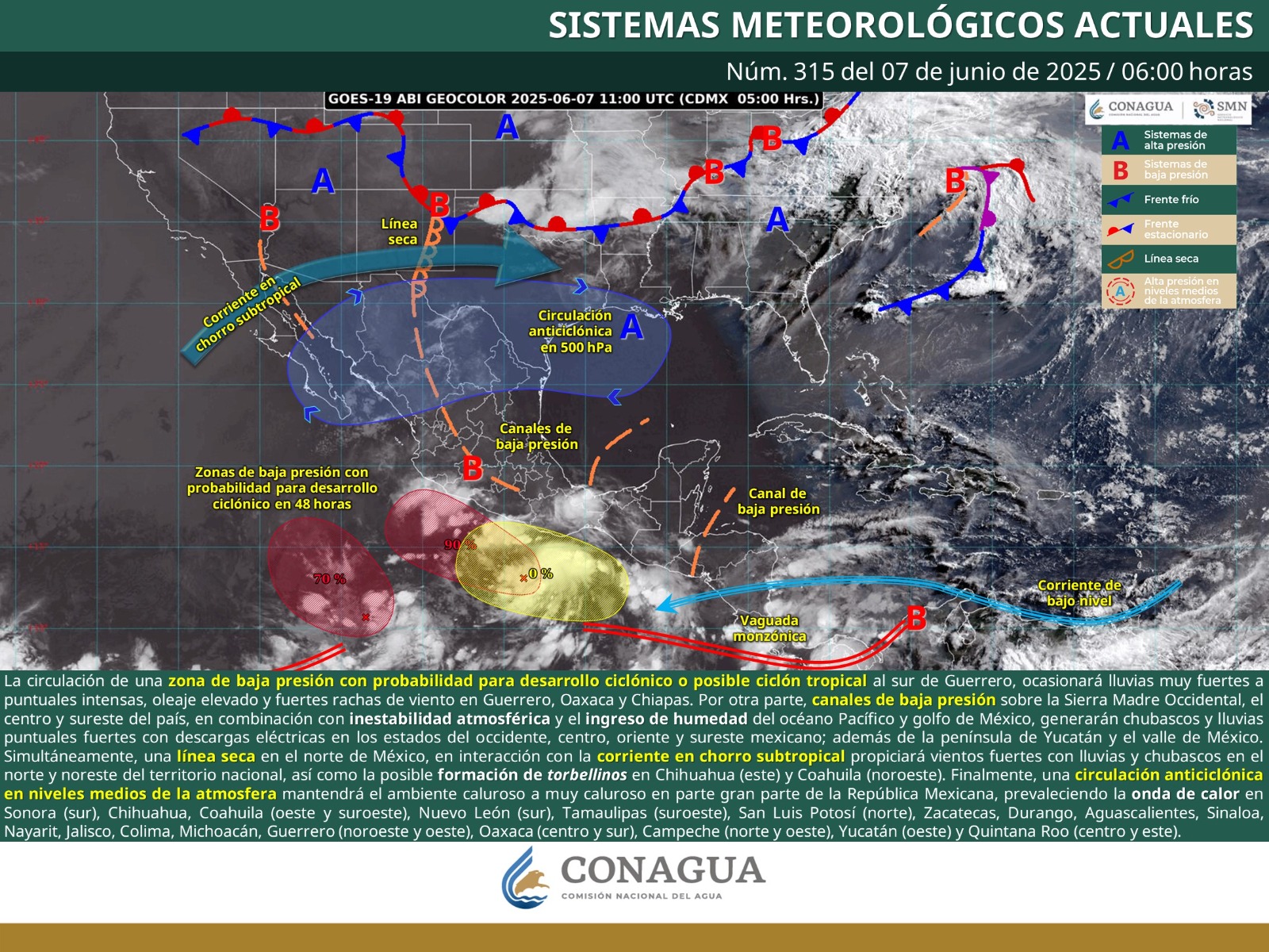 Continuarán condiciones climáticas inestables en Oaxaca durante este sábado
