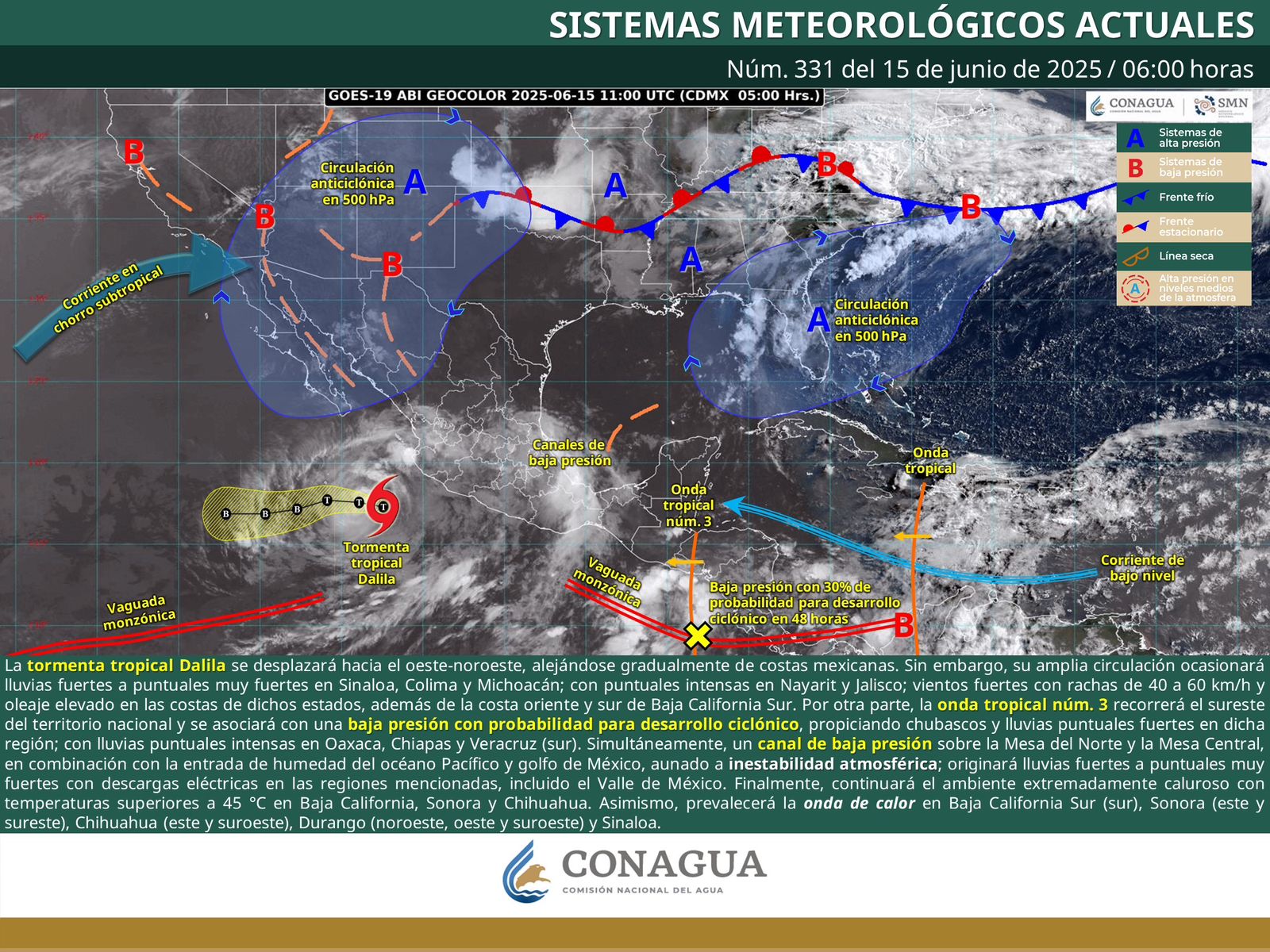 Persistirán lluvias este domingo en gran parte de Oaxaca