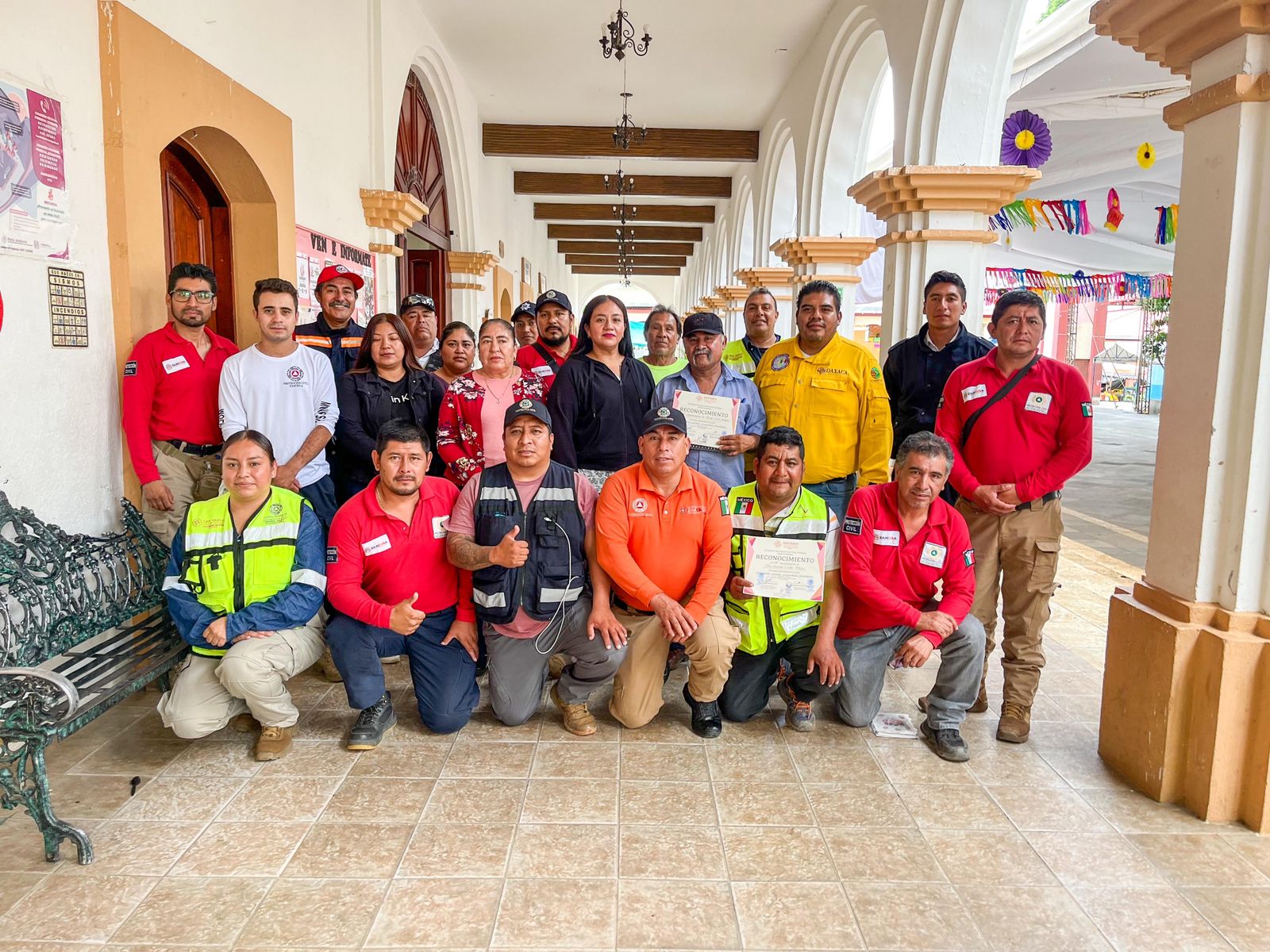 Capacita Coesfo en prevención y combate de incendios forestales en San Pablo Huixtepec