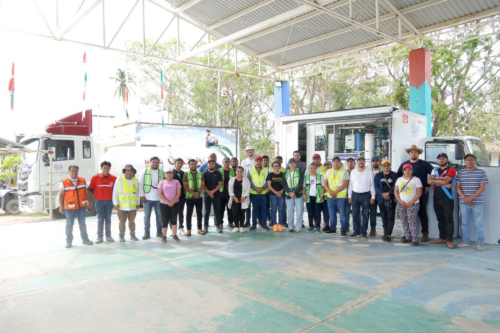 Garantiza Sedeco agua potable en Chacahua la Grúa con planta potabilizadora de FEMSA
