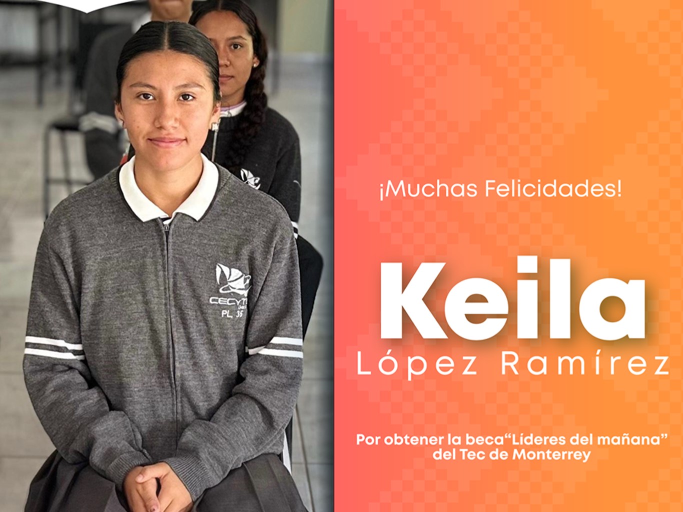 Obtienen alumnas del CECyTEO beca para estudiar en el Tecnológico de Monterrey