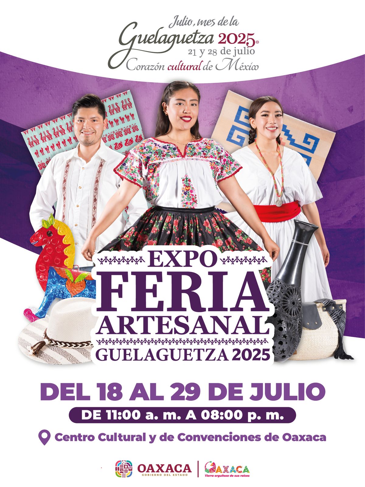 Con ferias artesanales de Guelaguetza 2025, Oaxaca se consolida como referente económico, cultural y gastronómico