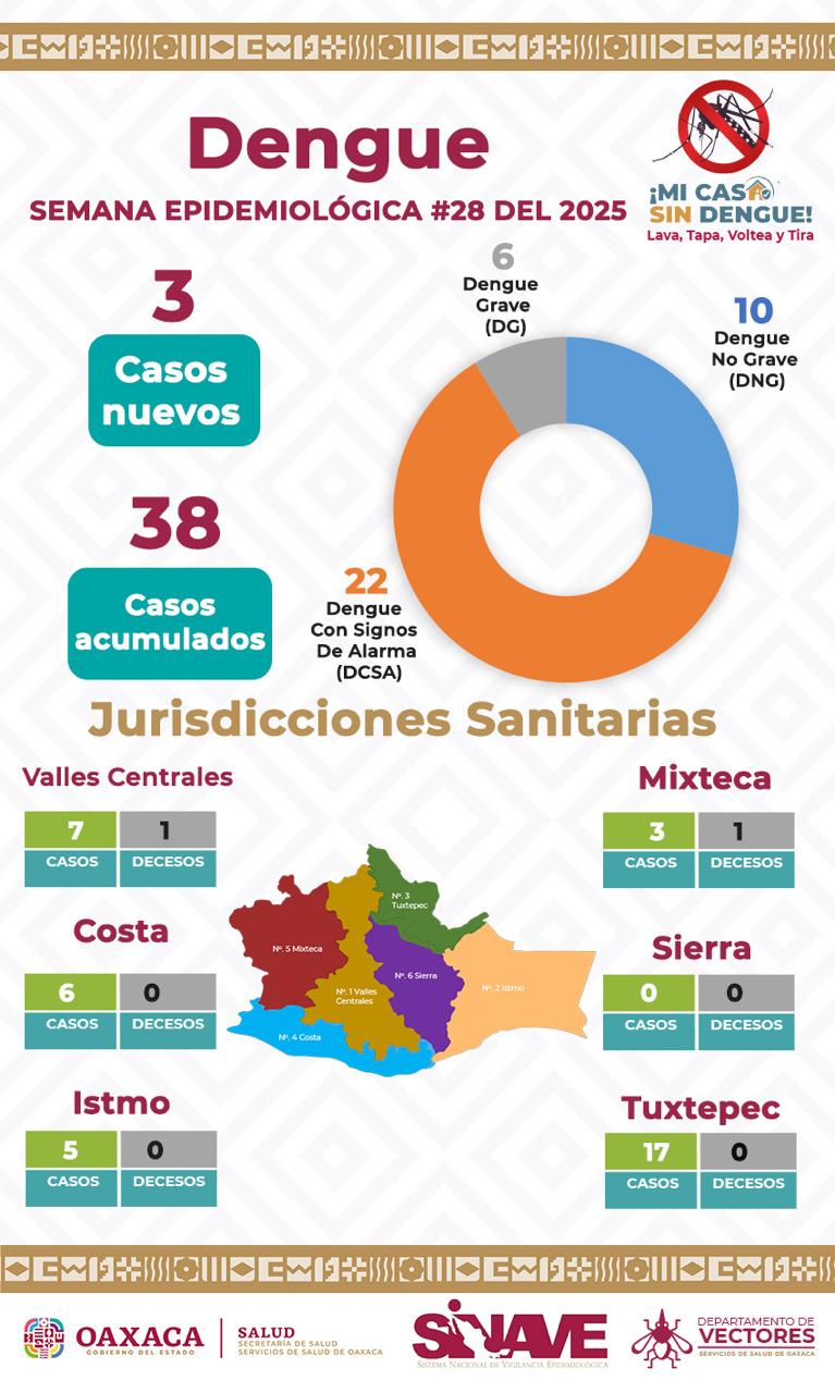Exhorta SSO a la población a acudir oportunamente al médico ante síntomas de dengue
