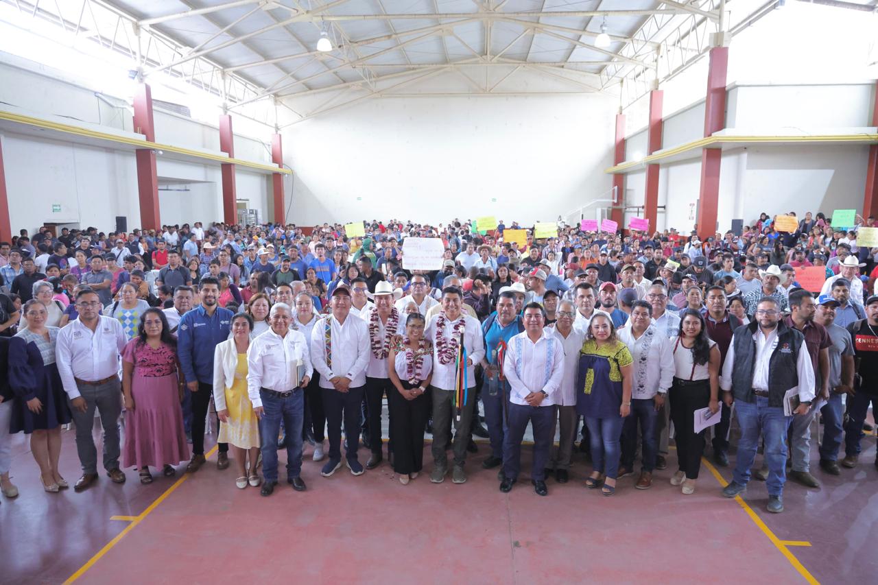 Miahuatlán de Porfirio Díaz florece con obras de infraestructura de la Primavera Oaxaqueña que encabeza Salomón Jara