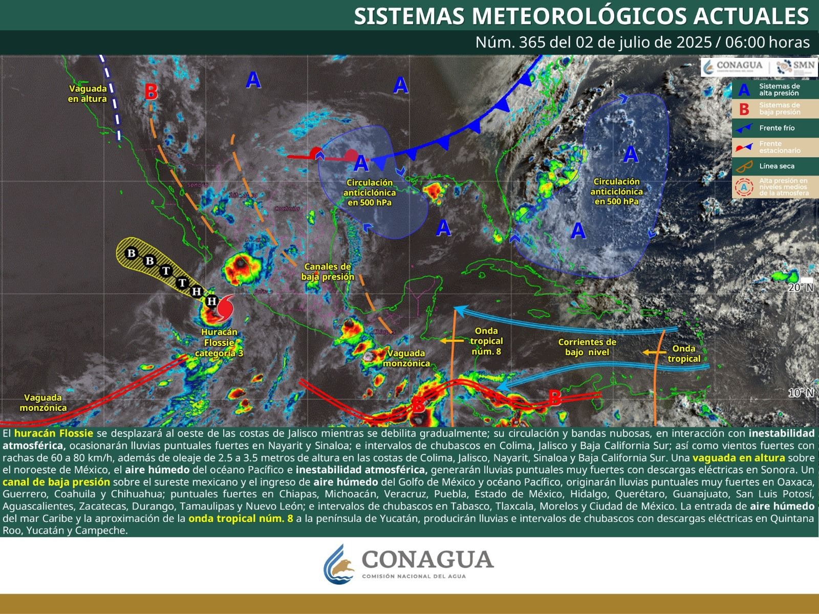 Continuará la inestabilidad atmosférica en la mayor parte de Oaxaca