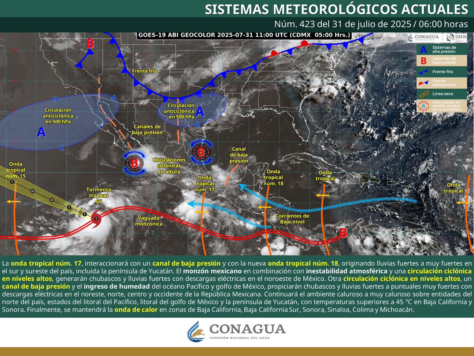 Continuarán las lluvias en gran parte de Oaxaca durante este jueves