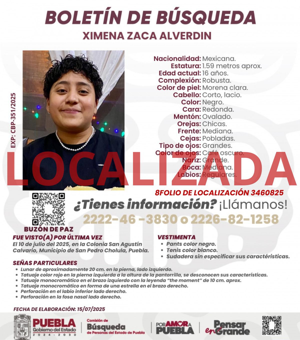 Garantizan Oaxaca y Puebla el retorno seguro de una adolescente a su lugar de origen